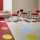 Allura Material Dryback 0.70 tegel met cirkel, kleuren: Pink Coral, Mustard, Burgundy, Azur en White Marble