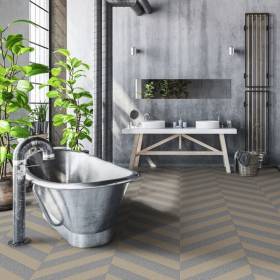 Moduleo 55 Tiles Brushed Metal Dryback PVC